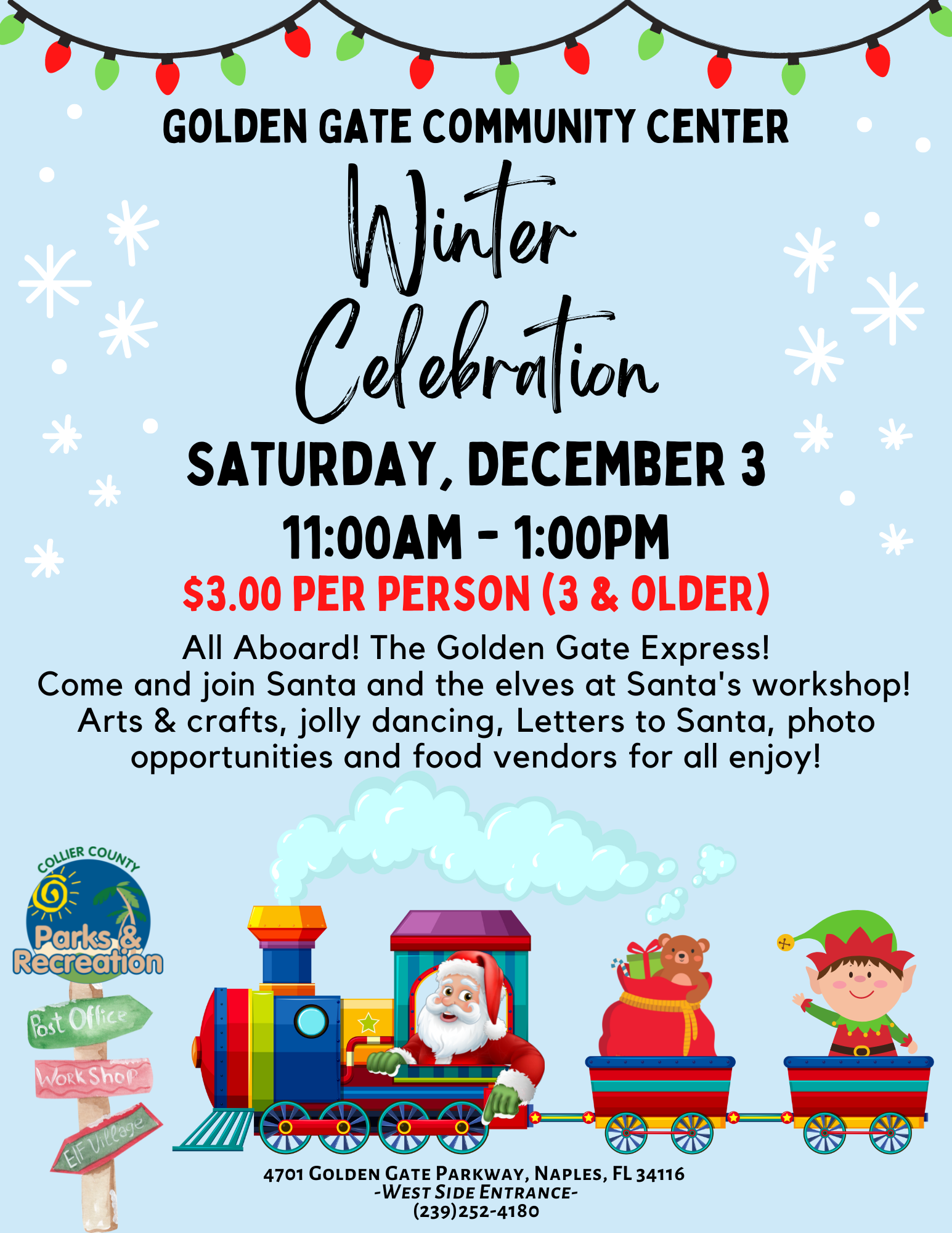 Winter Celebration at Golden Gate Community Center Winter Celebration at Golden Gate Community Center
