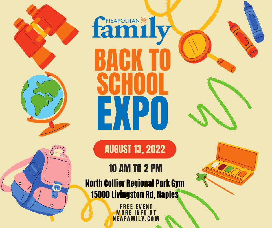 Neapolitan Family Back To School Expo At North Collier Regional Park Neapolitan Family Back To School Expo At North Collier Regional Park