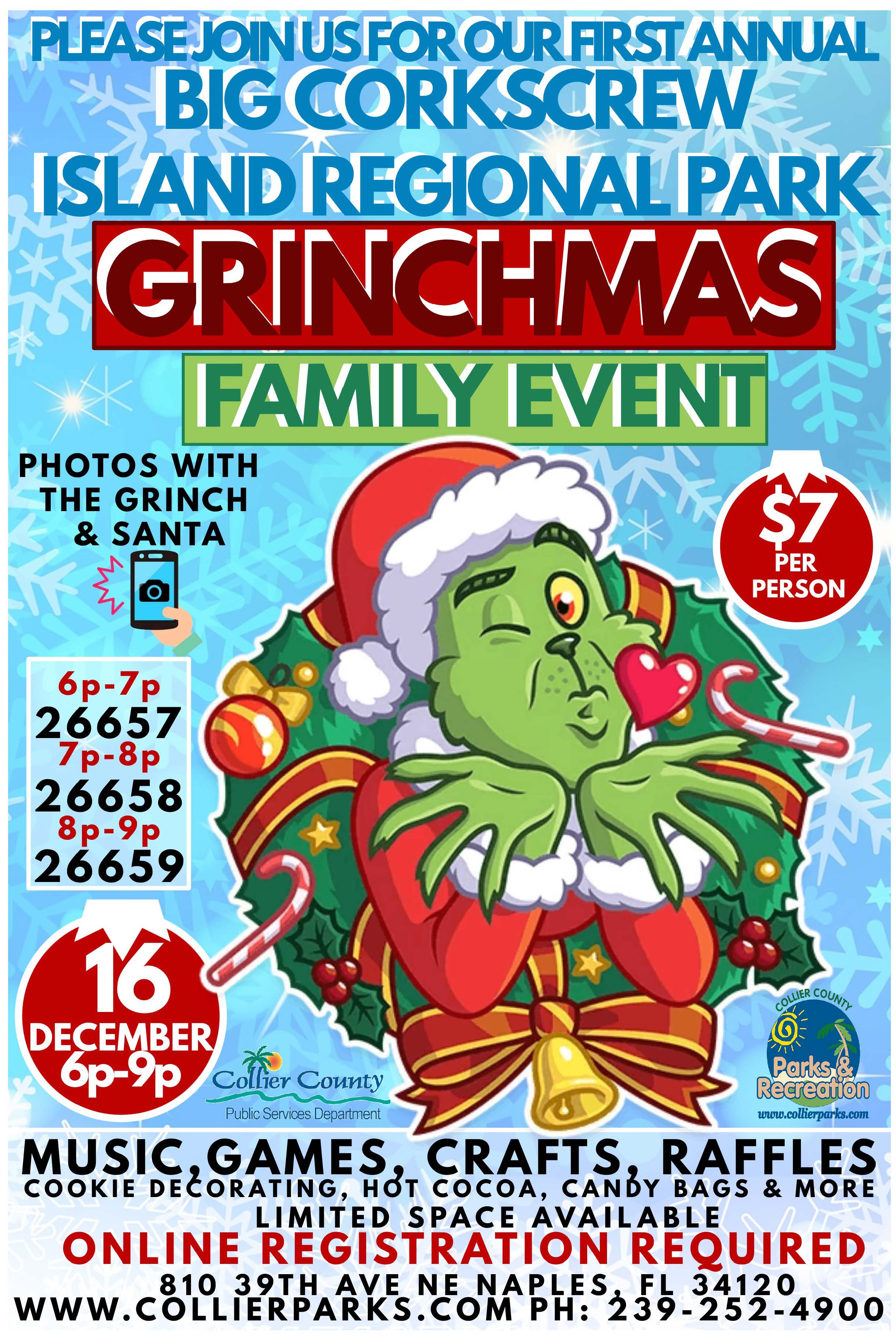 Big Corkscrew Island Regional Park Grinchmas Family Event