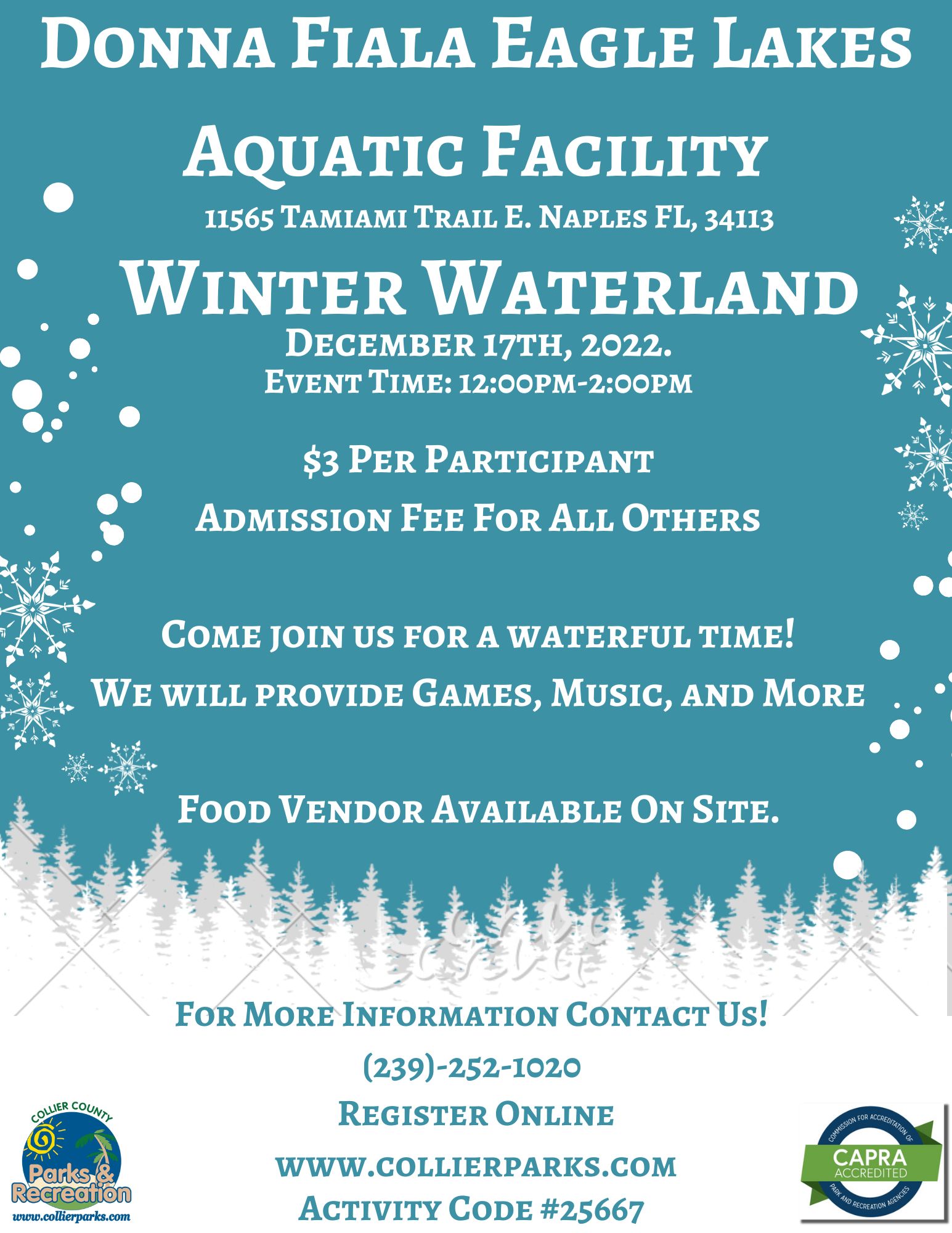 Winter Waterland at Donna Fiala Eagle Lakes Aquatic Facility Winter Waterland at Donna Fiala Eagle Lakes Aquatic Facility