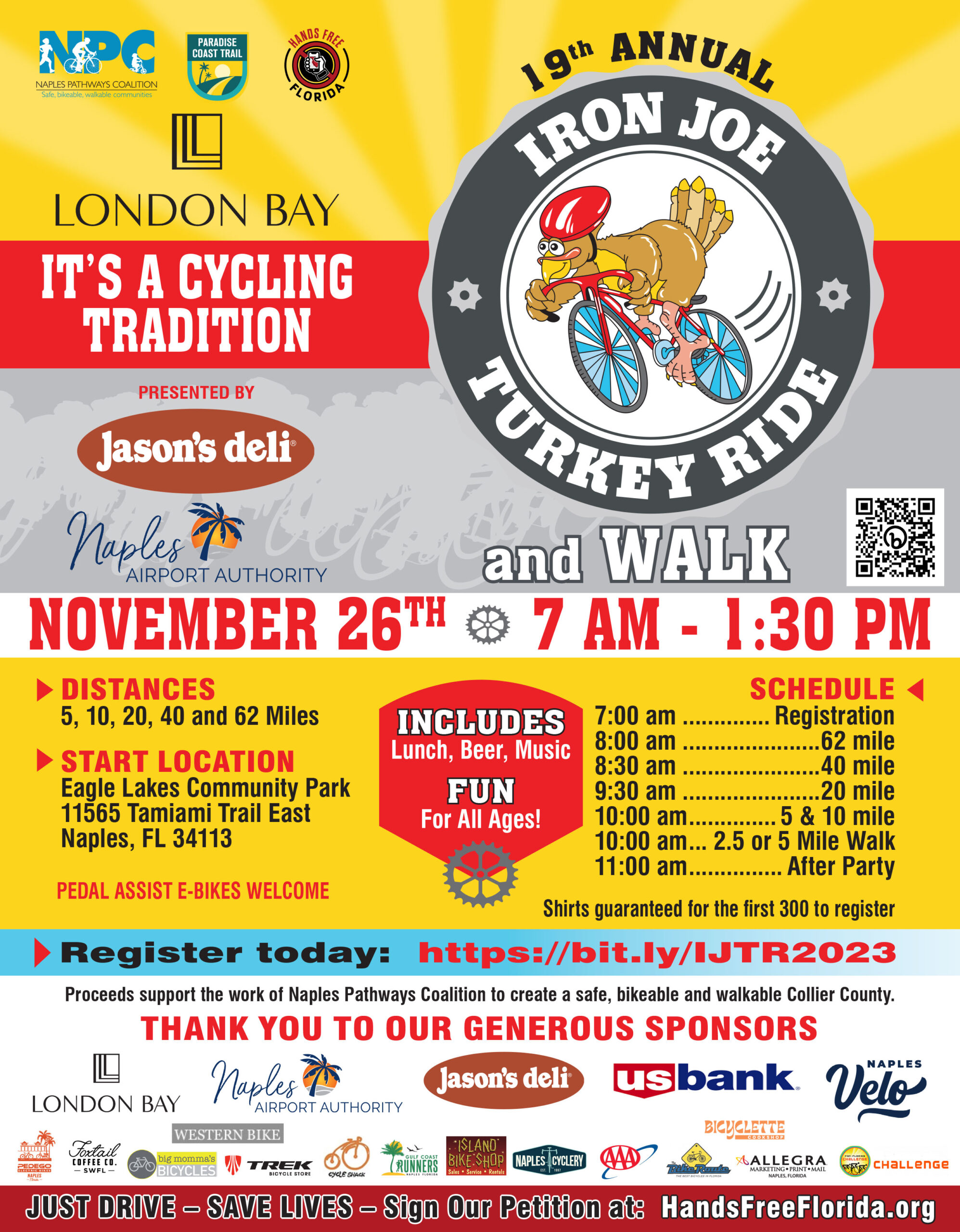 19th ANNUAL IRON JOE TURKEY RIDE & WALK 19th ANNUAL IRON JOE TURKEY RIDE & WALK